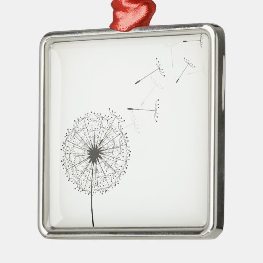 Löwenzahn Silbernes Ornament (Links)