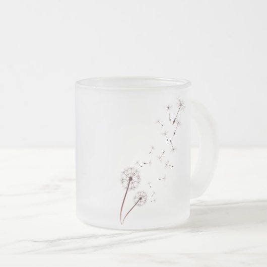 Löwenzahn-Tassen Mattglastasse (VorderseiteRechts)