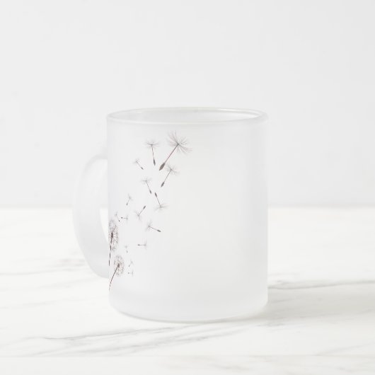 Löwenzahn-Tassen Mattglastasse (Vorderseite Links)