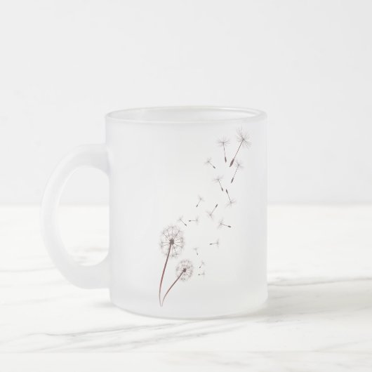 Löwenzahn-Tassen Mattglastasse (Links)