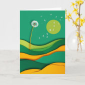 Löwenzahn-Traumlandschaft Karte (Gelbe Blume)