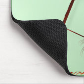 Löwenzahn und kleiner grüner Kolibri Mousepad (Ecke)