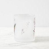 Löwenzahn-und Kolibri-Tasse Mattglastasse (Mittel)