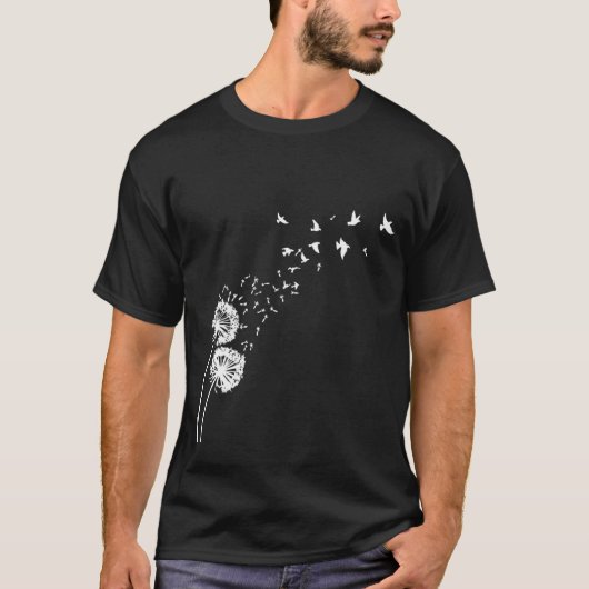 Löwenzahn-Vögel - Löwenzahn-lustige Fliege T-Shirt (Vorderseite)