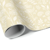 Löwenzahn-Wiese Neutral - Goldenes Weizenfeld Geschenkpapier (Rolleneckpunkt)