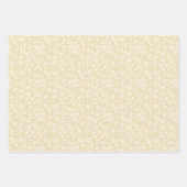 Löwenzahn-Wiese Neutral - Goldenes Weizenfeld Geschenkpapier Set (Vorderseite)