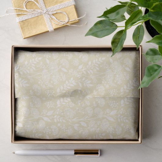 Löwenzahn-Wiese Neutral - Goldenes Weizenfeld Seidenpapier (Geschenk)