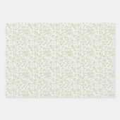 Löwenzahn-Wiese Sanftes Oliven - Neutral Geschenkpapier Set (Vorderseite)