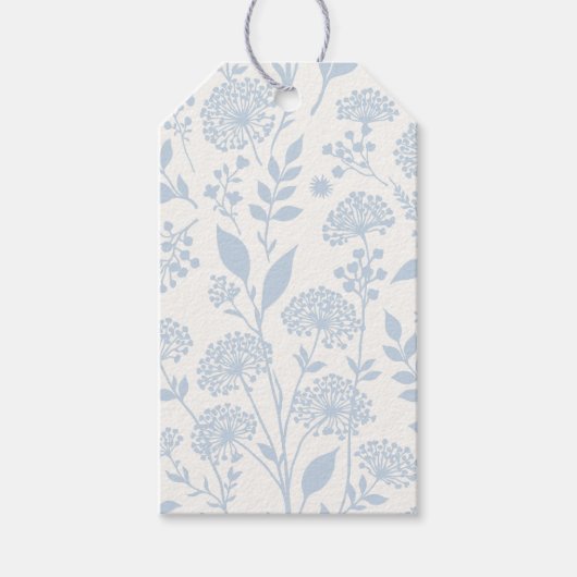 Löwenzahn Wiese Staubblau - Neutral Geschenkanhänger (Vorderseite)