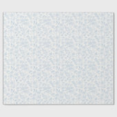 Löwenzahn Wiese Staubblau - Neutral Geschenkpapier (Flach)