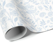 Löwenzahn Wiese Staubblau - Neutral Geschenkpapier (Rolleneckpunkt)