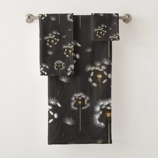 Löwenzahn-Wildblumenmuster Badhandtuch Set (Insitu)