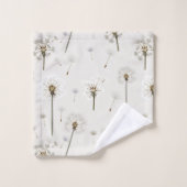 Löwenzahn-Wildblumenmuster Badhandtuch Set (Waschlappen)