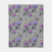 Löwenzahn-Wildblumenmuster Fleecedecke (Vorderseite)