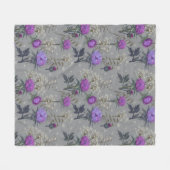 Löwenzahn-Wildblumenmuster Fleecedecke (Vorderseite (Horizontal))