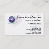 *~* Löwenzahn-Wunsch Cosmo spielt Universum-Himmel Visitenkarte (Rückseite)