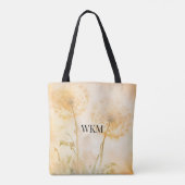 Löwenzahn-Wünsche-Monogramm Tasche (Rückseite)