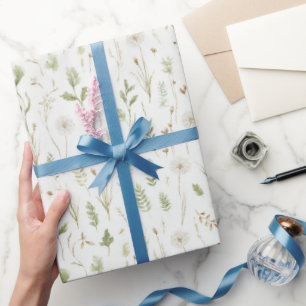 Löwenzahnblüten Grüne Blätter Geburtstag Geschenkpapier