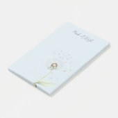 Löwenzahnblütenwunsch Post-it Klebezettel (angewinkelt)