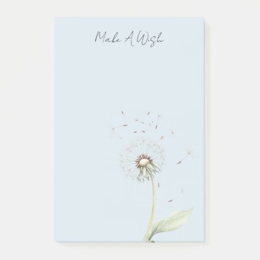 Löwenzahnblütenwunsch Post-it Klebezettel (Vorderseite)