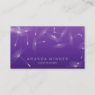 LöwenzahnConfetti lila Lavanda bezauberndes Ombre Visitenkarte