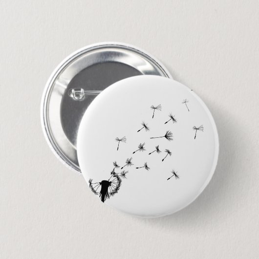 Löwenzahnhauch im Wind Button (Vorne & Hinten)