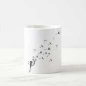 Löwenzahnhauch im Wind Kaffeetasse (Mittel)