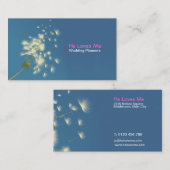 Löwenzahnhochzeits-Planer-Visitenkarte Visitenkarte (Vorne/Hinten)