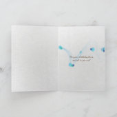 löwenzahnsamengeburtstag des kleinen Mädchens Karte (Innenseite)