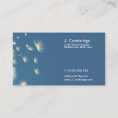 Löwenzahnuhr-Visitenkarte Visitenkarte (Rückseite)