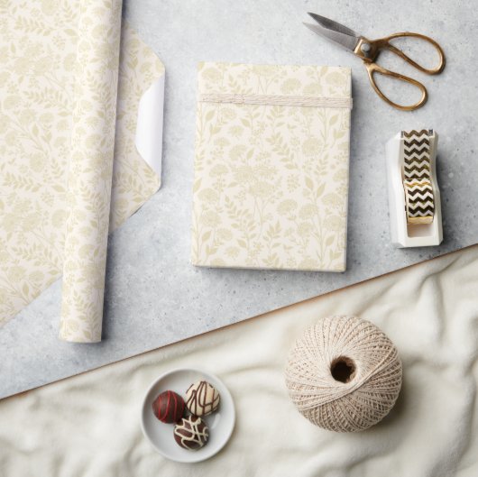 Löwenzahnwiese Goldenes Weizen - Neutral Geschenkpapier (Kunsthandwerk)
