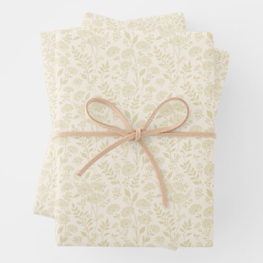 Löwenzahnwiese Goldenes Weizen - Neutral Geschenkpapier Set (Beispiel)