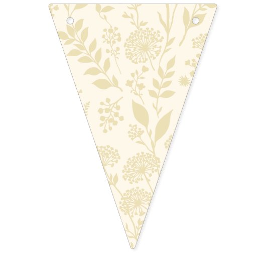 Löwenzahnwiese Goldenes Weizen - Neutral Wimpelkette (Erste Fahne)