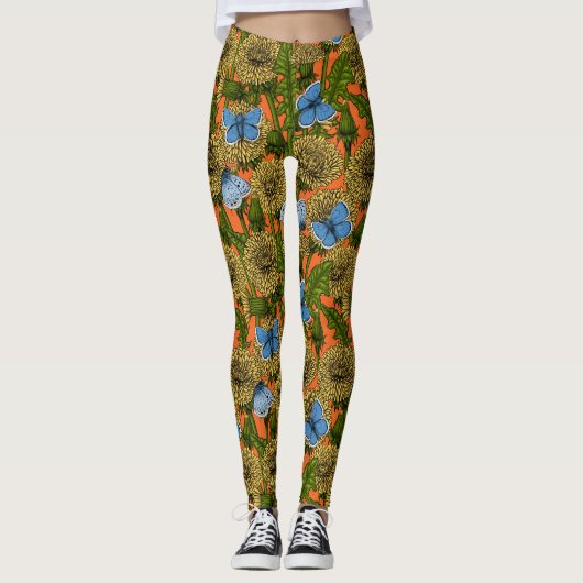 Löwenzahnwiese Leggings (Vorderseite)