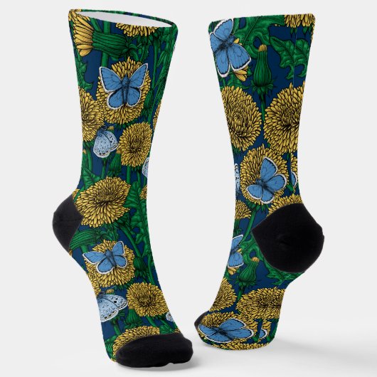 Löwenzahnwiese Socken (Gewinkelt)