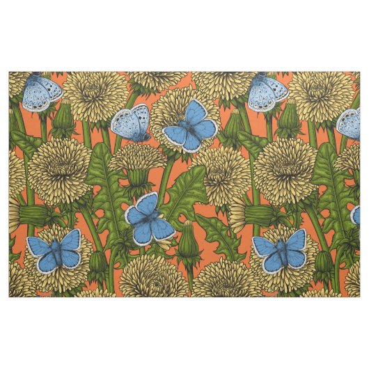 Löwenzahnwiese Stoff (Fat Quarter (45,7 x 55,9 cm))