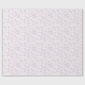 Löwenzahnwiese Warmer Flieder - Neutral Geschenkpapier (Flach)
