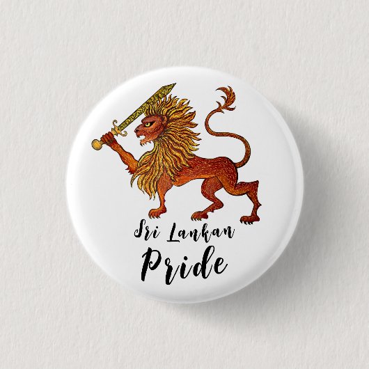 Löwenzettel in Sri Lanka Button (Vorderseite)