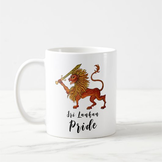 Löwenzettel in Sri Lanka Kaffeetasse (Links)