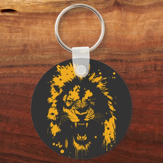 Löwenzwergart Schlüsselanhänger (Vorderseite)