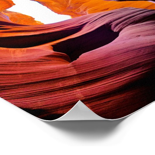 Lower Antelope Canyon Arizona Poster (Ecke)