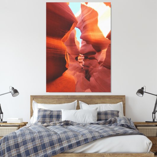 Lower Antelope Valley 2 Canvas Print Leinwanddruck (Insitu (Schlafzimmer))