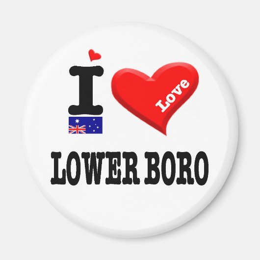 LOWER BORO - I-Liebe Magnet (Vorne)