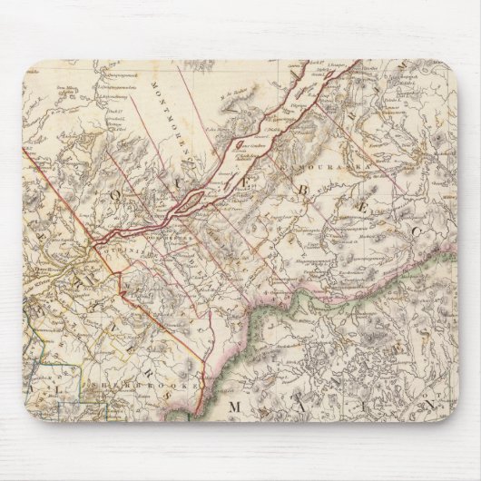 Lower Canada, NB, NY, Vt, Maine Mousepad (Vorne)