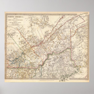 Lower Canada, NB, NY, Vt, Maine Poster