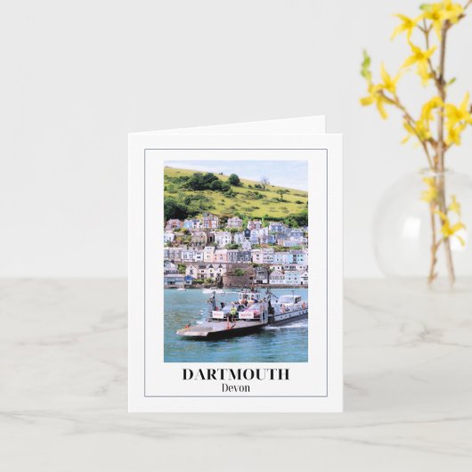 Lower Dartmouth Ferry, Devon Karte (Gelbe Blume)