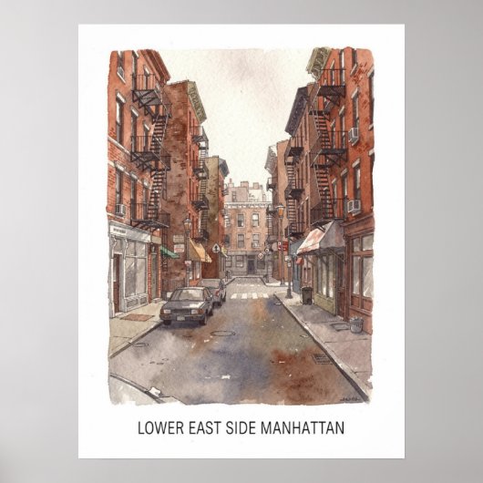 Lower East Side Manhattan Poster (Vorne)