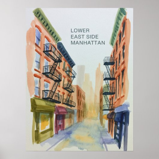 Lower East Side Manhattan Poster (Vorne)