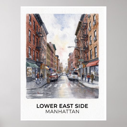 Lower East Side Manhattan Poster (Vorne)