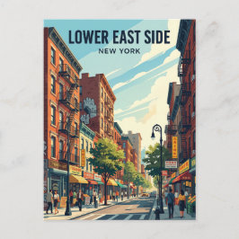 Lower East Side New York Postkarte